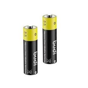 Mercury-free alkaline Batteries- 2 Pairs
