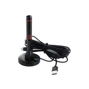 200 Miles Range Digital TV Antenna, High Gain 25dBi HDTV Antenna with USB Amplifier, 360° Signal Reception for Clear Free Local Channels