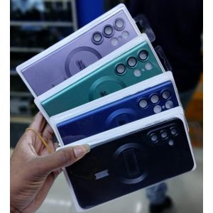 Samsung Galaxy A17 Wireless Charging Magnetic Clear Case with MagSafe Green – Shockproof, Anti-Fingerprint & Premium Design