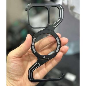 IPhone 16 Pro Max Minimalist Metal Case – Kickstand Ready Magnetic Frame With Sleek Edge-to-Edge Protection