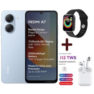 XIAOMI Redmi A7, 6.88", 3GB RAM + 64GB ROM Storage, (Dual Sim), 5200mAh Battery, 13MP, (1 YR WARRANTY) - BLUE + FREE GIFTS INCLUDED