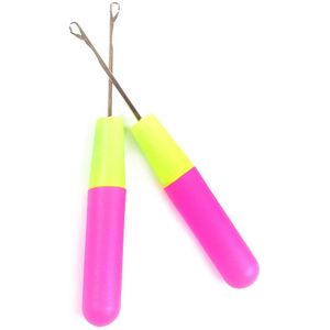 2Pcs Metal Latch Crochet Needle Hook Dreadlock Craft DIY Lock Hair Tool