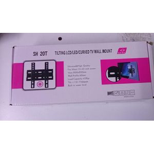 Skilltech SH 20T TV Wall Mount Bracket – Adjustable Heavy-Duty Mount For 15'' To 43'' Flat Screen TVs – Space-Saving Design For Home, Office, Or Entertainment Setups