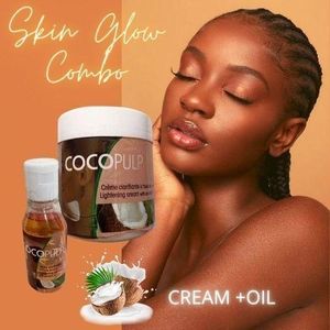 Cocopulp Moisturizing,Lightening&Brightening Cream+Oil With Coconut.