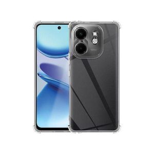 Infinix Hot 50i Crystal Clear Case – Anti-Yellow, Slim Fit, Shockproof Transparent Protective Cover