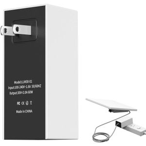 Starlink Mini Power Supply Adapter , 30V 2A 60W AC / DC Charger Wall Plug , Fast Charging , Official Alternative Power Solution , Compatible with StarlinkMini DC to DC Power Cable