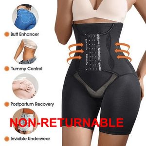 Women Shapewear Workout Waist Trainer Corset Butt Lifter Tummy Control Plus  Size Booty Lift Pulling Underwear Shaper,black