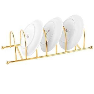 Gold Kitchen Plate Rack Plate Stand Plate Holder Dish Organizer Stand
