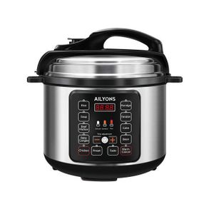 AILYONS 5L Multi-Function Electric Pressure Cooker – Energy Saving – Silver