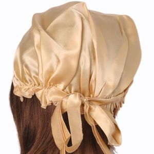 Mulberry Silk Night Cap Pure Silk Bonnet For Sleeping Women Men