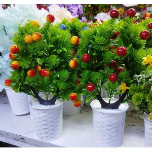 Artificial Flower Plant with Vase – Elegant Home & Office Décor