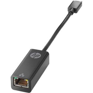 HP HP- USB-C to RJ45 Adapter (V7W66AA) – Gigabit Ethernet Adapter for USB-C Devices, Black, Plug-and-Play Wired Network Connectivity