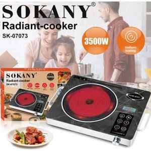 Sokany (3500W)Portable Radiant Cooker with  Digital touch panel - Easy-to-use controls for precise temperature adjustments and cooking modes (Multi -Coloured)