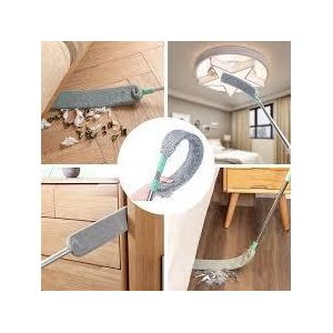 Long Handle Retractable Gap Duster - Flexible Microfiber Dusting Brush for High Ceilings, Cabinets, and Under Furniture