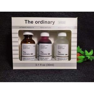 The Ordinary 3 in 1 Face Serum Set Caffeine Solution +Niacinamide + Peeling Solution-Help Fight Visible Blemishes And Improve The Look Of Skin Texture & Radiance!