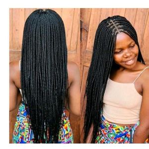 Long braided wig 