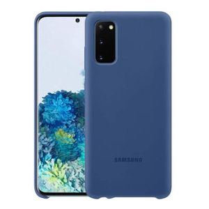 Soft Silicone Back Cover for Samsung Galaxy S20 FE - Blue, anti-fingerprint, anti-scratch, durable silicone case