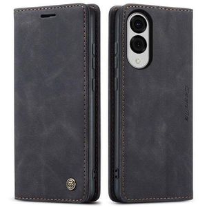 Wallet Retro Suede Leather Flip All-Round Protection Cover Case for Samsung Galaxy S25 Edge