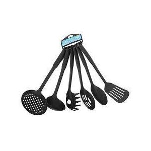 6-Piece Heat-Resistant Non-Stick Kitchen Utensils Set with Hanging Rack – Durable Cooking Tools