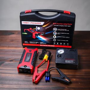 High Durability Premium Quality User Friendly Maintenance 12V 99800mAh Car Jump Starter with Air Compressor. 