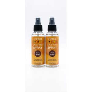 Ihecio Lace Tint Spray Dark Brown Natural Finish Fast Drying Seamless Blend