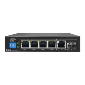 6-Port Gigabit PoE Switch with 4GE PoE+, 1GE, & 1 SFP Uplink 250m