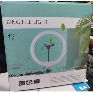 QX300 12-Inch LED Ring Light USB Powered Dimmable Profession