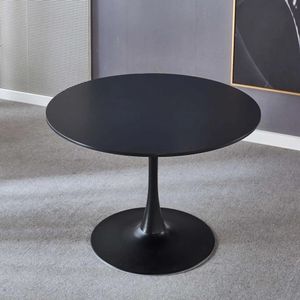 Round Restaurant Dining Table with Steel Frame & Marble Top – Modern Commercial Dining Table for Café & Dining Spaces