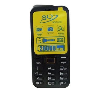 SQ Mobile SQ1000 Powerbank Phone, 2.8" Dual SIM, 20000mAh, Super Torch, Bluetooth Speaker, Black