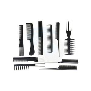 10PCS Combs Hairdressing Barber Stylist Tools Set