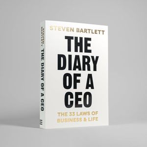 The Diary of a CEO: The 33 Laws of Business and Life Book by Steven Bartlett (free bookmark)