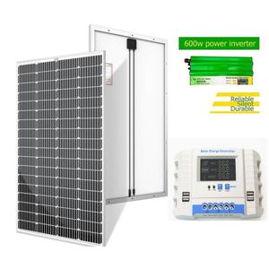 Solarmax 300W Solar Panel All Weather Solar Panel + Free 20A Solar Charge Controller + Free 600W Solar Power Inverter   DC To AC Solar Inverter