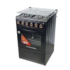 ElectroMate High Quality Auto Ignition 3 Gas 1 Electric Hotplate Standing Cooker with Electric Oven 