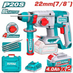 TOTAL TRHLI212282 Cordless rotary hammer 22mm 20V 