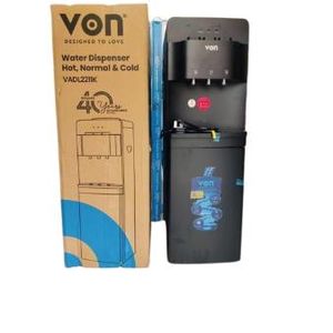 VON 3 Taps Hot, Cold & Normal Water Dispenser with Storage Cabinet