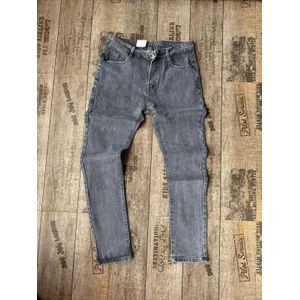 Dark grey men non fade denim jeans 