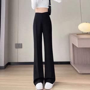 Fashion (Black)2023 ZANZEA Wide Leg Pant Capris Ladies High Waist