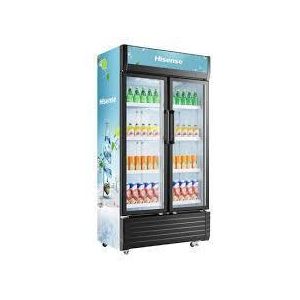 Hisense 758L Showcase Fridge with Double Glass Door Commercial Display with Lock & Key, 2 Years Warranty