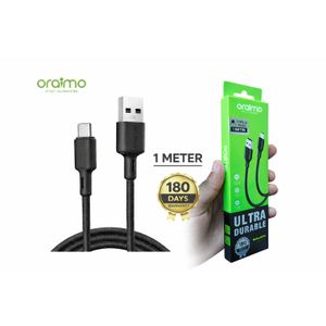 Oraimo Fast Charging Type-C Cable 1 Meter – Ultra Durable USB Cable