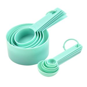 10pcs/set Random Color Measuring Spoon, Simple Measuring Cup For Baking