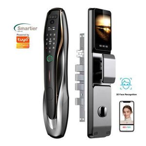 Smart lock using, fingerprints, password, face unlock, remote control ,Tuya Wifi