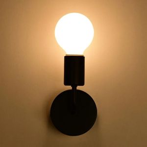 Modern glass bulb wall lights with iron frame, living room decor lights indoor wall light brackets