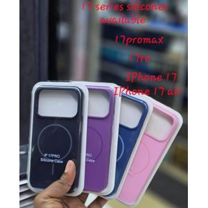 Apple Premium MagSafe Silicone Case for iPhone 17 Soft Touch Finish, Recycled Silicone, and Full Protection Black