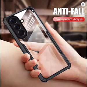 Samsung Galaxy A14 Transparent, Clear And Colorless With Black Edges Unique And Stylish High Protection Phone Case/ Cover