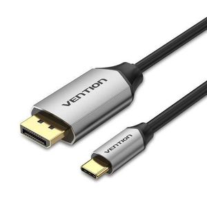 Vention USB-C to DisplayPort Cable 1.5M, Black – Type-C to DP Video Output Cable for Laptop, MacBook, Monitor, TV & High-Resolution Display Connection