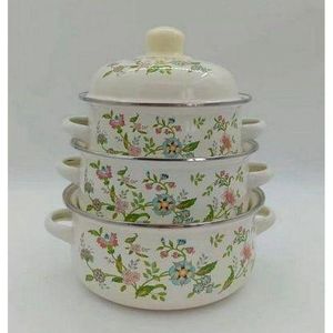 3 pc enamel pot