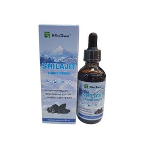 Organic Pure Shilajit Liquid Drops Natural Vitality Immune Support and Sleep Health Enhancement
