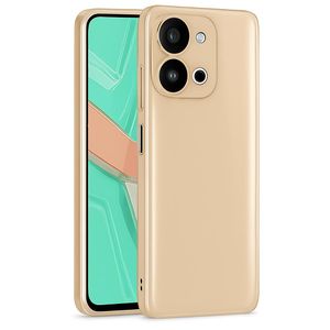 Soft Silicone Slim Fit Cover Anti-Scratch Shockproof Case for vivo Y28 - Beige