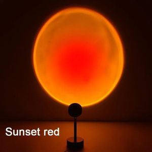 Sunset Projection LED Lamp USB Atmosphere Light for Romantic Bedroom Gaming Setup Photography Background