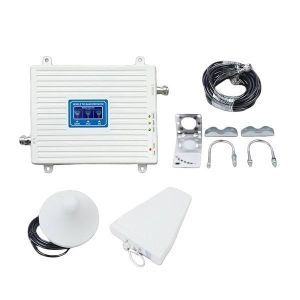Improved Network Connectivity 2G, 3G,4G Tri Band GSM Mobile Cell Phone Networks Signal Booster Enhancer Repeater Amplifier Complete System Kit
